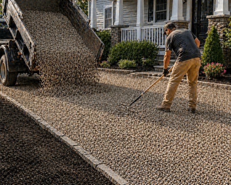 Gravel Pothole Filling in Calvert County, MD