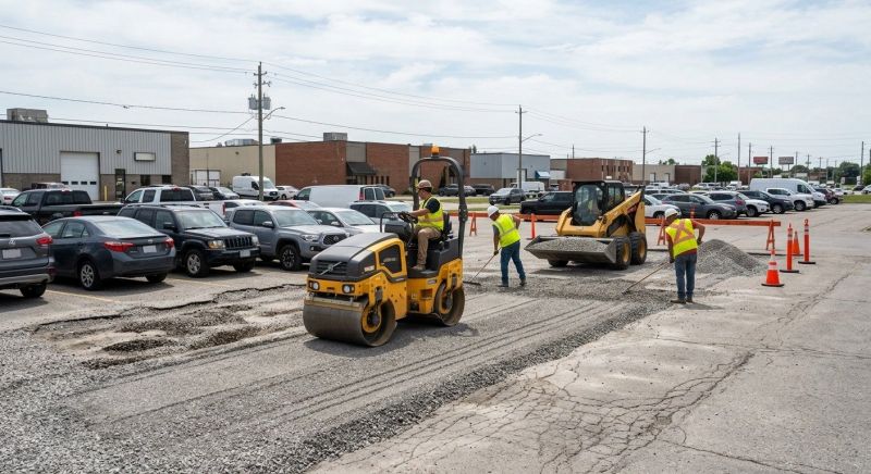 Parking Lot Gravel Repair in Alpharetta, GA