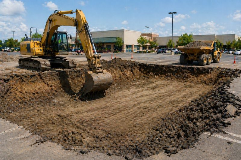 Parking Lot Leveling in Lawrenceville, GA