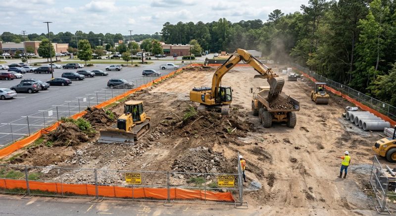 Parking Lot Site Preparation in Salt Lake City, UT