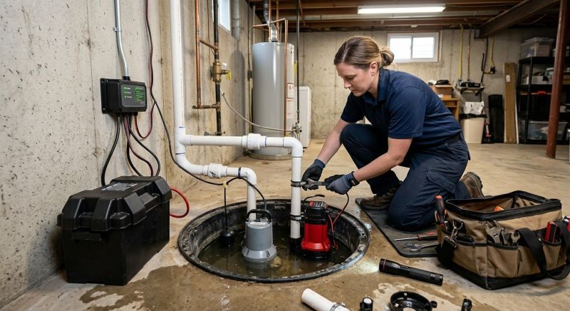 Sump Pump Plumbing in Boston, MA