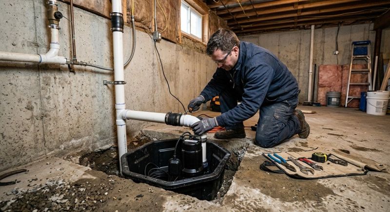 Sump Pump Relocation in Warwick, RI